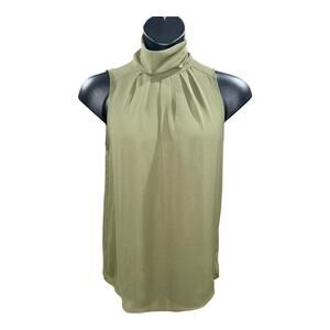 Who What Wear Sleeveless Mock Neck Top Normcore Blouse Pull Over SZ Medium